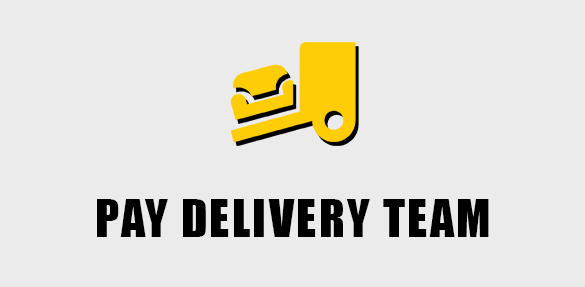 Delivery icon: pay delivery team