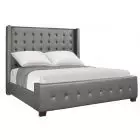 Nova Gray King Upholstered Bed