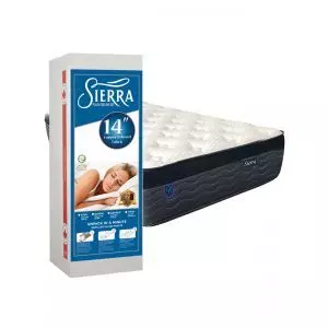 Sierra Full Plush Cooling Gel Mattress in a box