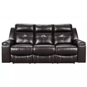 Kempton Black Double Reclining Sofa