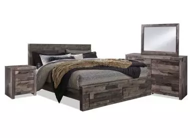 Derekson Gray 7-Piece King Storage Bedroom Set