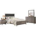 Grey 6-Piece Full Bedroom Set