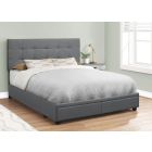 Dark Grey Queen Bed Complete w&Storage Drawers