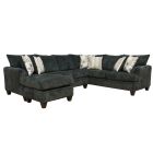 Charcoal Chenille 2PC Sectional