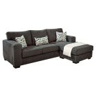 Tight Race Charcoal 2pc Sectional