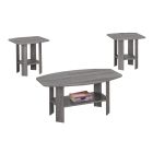Grey 3-Piece Table Set