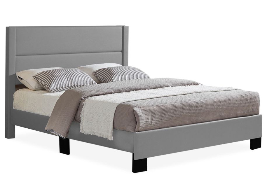 Grey Queen Complete Bed | Bedrooms | Surplus Furniture
