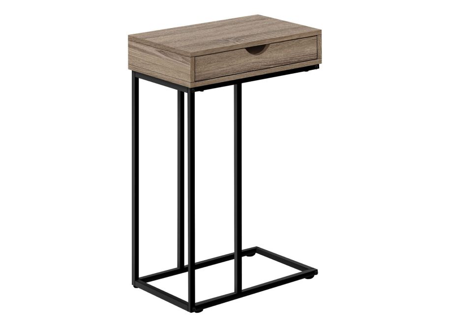 Dark Taupe Black Accent Table Livingrooms Surplus Furniture   3771tb Clip 