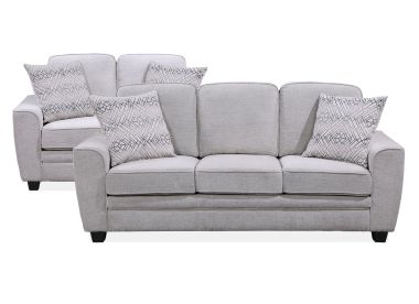 Clive Sky Sofa & Loveseat Set