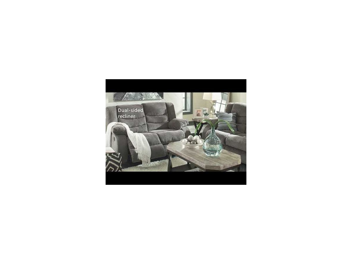 Ashley tulen gray online reclining sofa