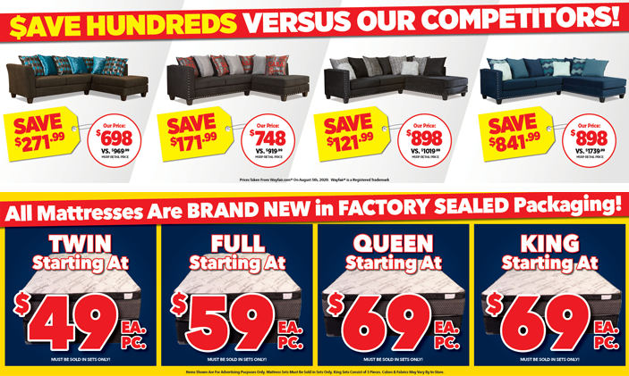 Surplus Furniture and Mattress Warehouse Wake Forest Weekly Ads