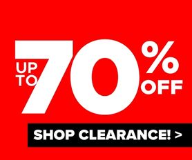 Save Up to 70% Off Clearance