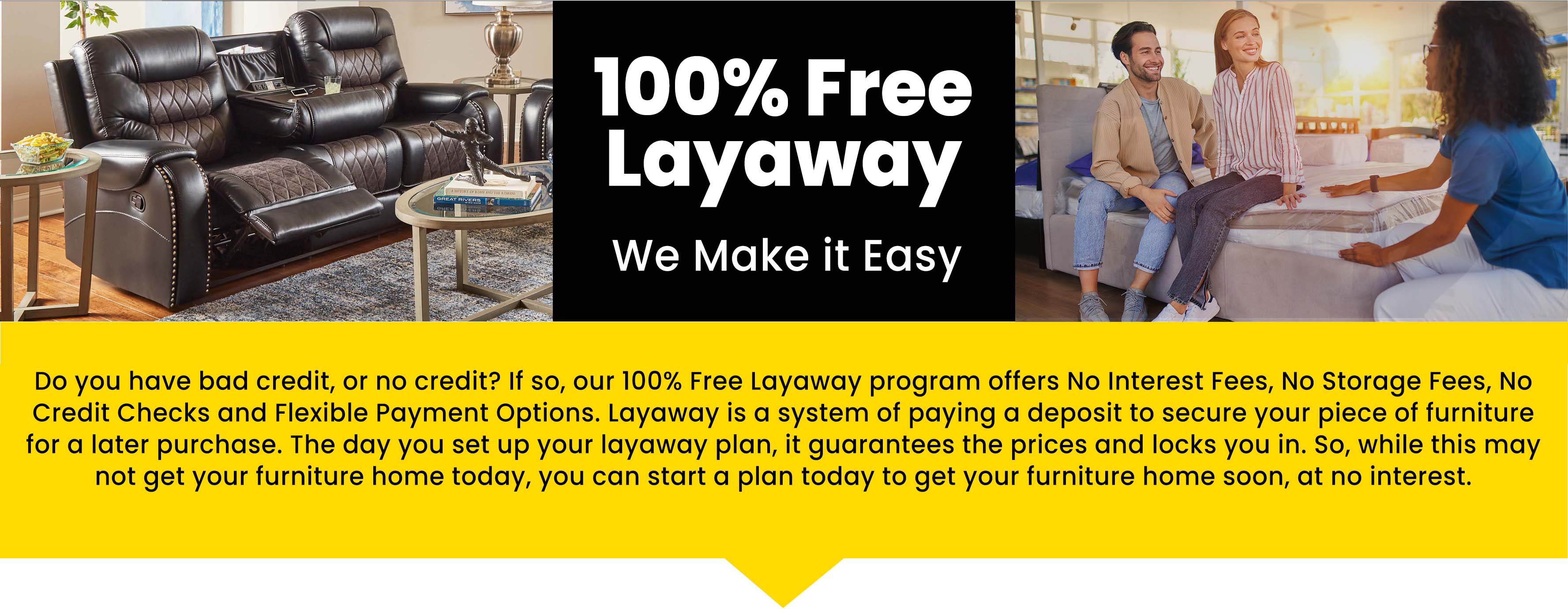 100% Free Layaway