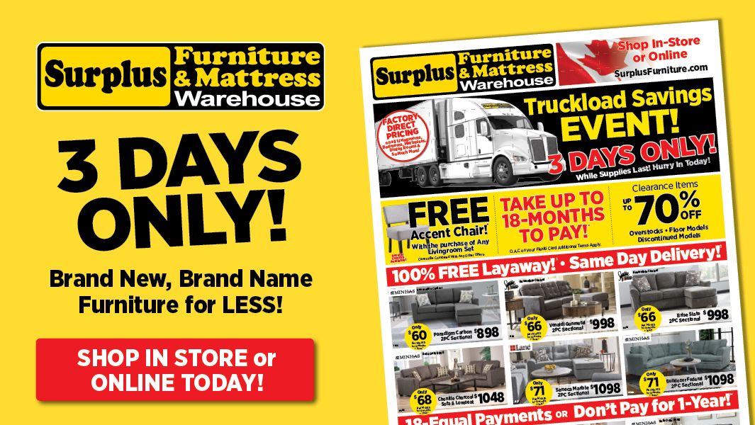 Furniture & Mattress Store in Brandon, MB Surplus Furniture